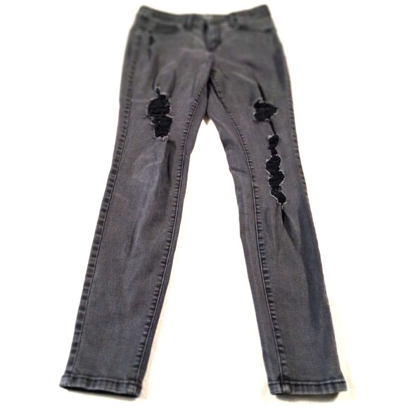 Universal Thread Denim - Universal Thread High Rise Jeggings Women’s 10R Black Distressed Skinny